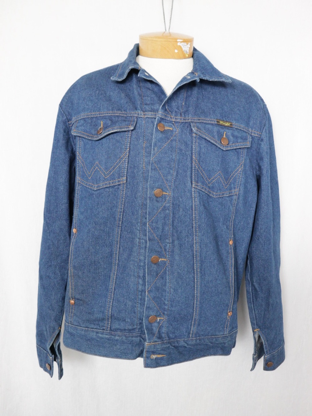 Vintage 80s Wrangler 74150 | Made in Canada | Denim Trucker Jacket 40L